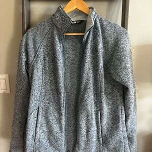 The North Face women’s  Zip Up Sweater - light blue